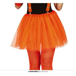 ORANGENER KURZER NEON TUTU FRAUEN-ROCK