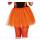 ORANGENER KURZER NEON TUTU FRAUEN-ROCK