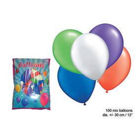 Ballons Farbmix ca. 30 cm 100 Stück
