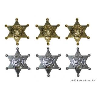 SHERIFF BADGE  6p/card