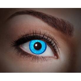 Kontaktlinsen UV Blue Diamond UV-Linsen 
(leuchten bei...
